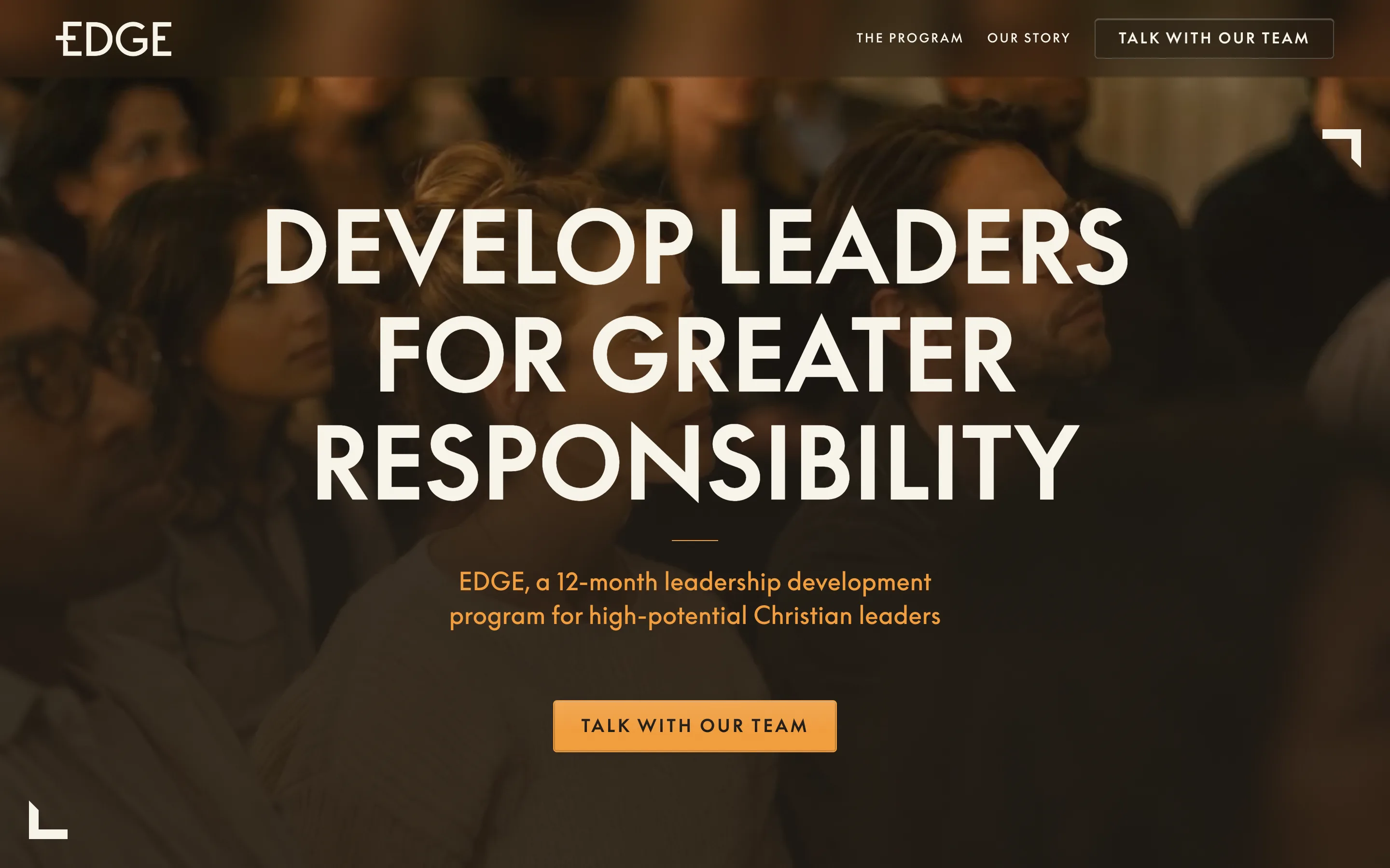EDGE Leaders on a laptop