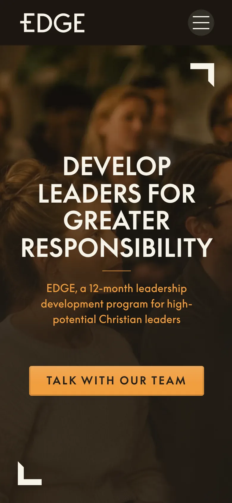 EDGE Leaders on a phone